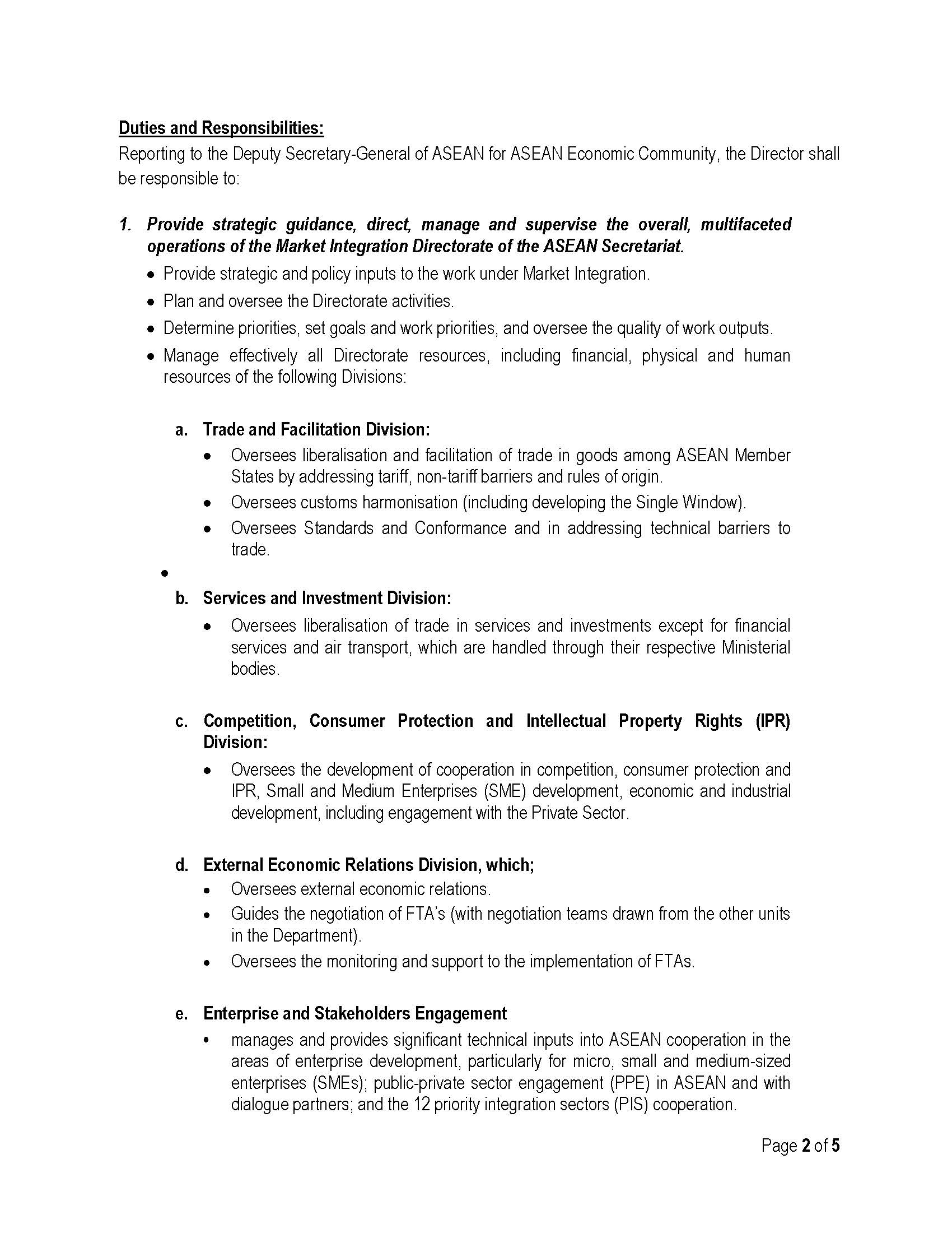 DIR Market Integration Page 2